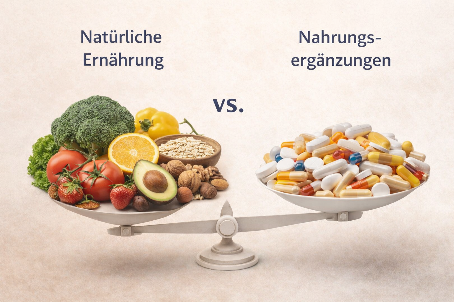 Vortrag: Natürliche Ernährung versus Nahrungsergänzungen – Dienstag den 10. März 2026 18.00 Uhr